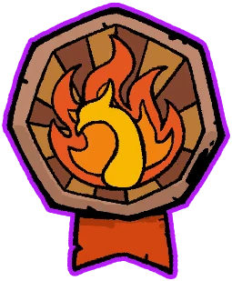 Значок огненного феникса relic